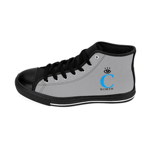 I C WORTH Women's Grey High-top Sneakers