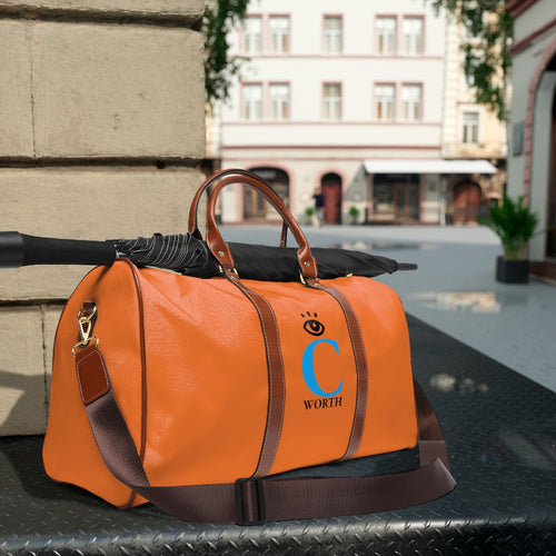 I C WORTH Waterproof Texas Orange Travel Bag