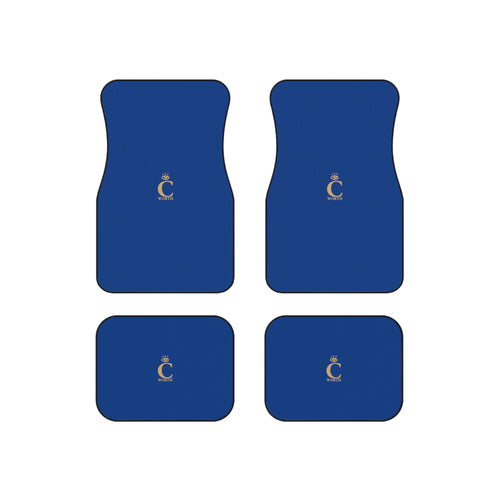 I C WORTH Dark Blue Car Mats (Set of 4)