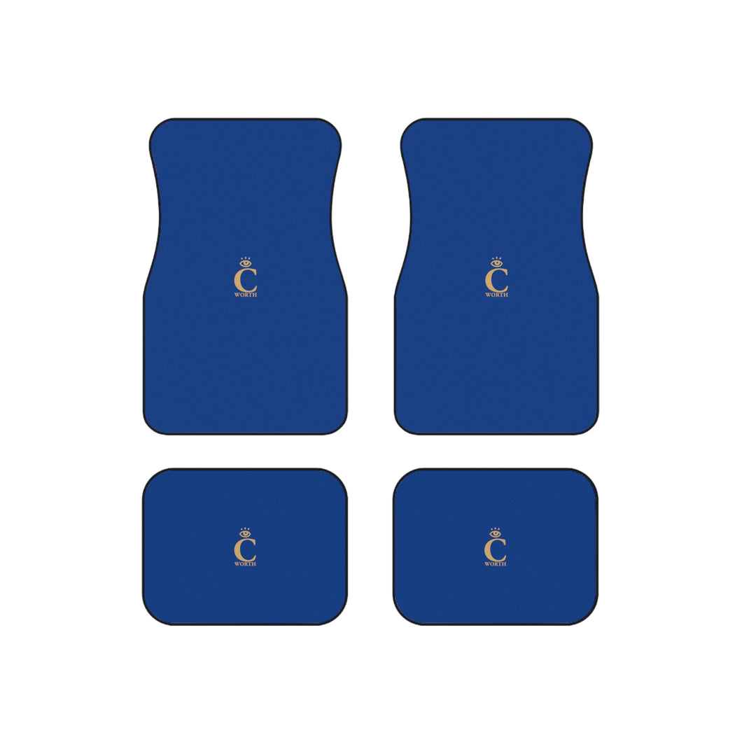 I C WORTH Dark Blue Car Mats (Set of 4)