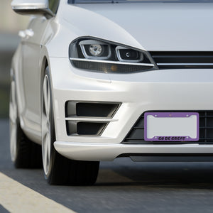 I C WORTH Light Purple License Plate Frame