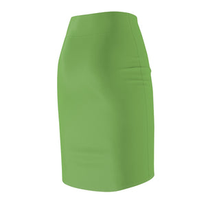 MENTALAIRE Women's Mint Green Pencil Skirt