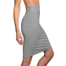 Load image into Gallery viewer, MENTALAIRE Women&#39;s Grey Pencil Skirt