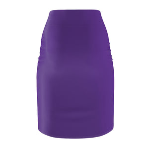 MENTALAIRE Women's Purple Pencil Skirt