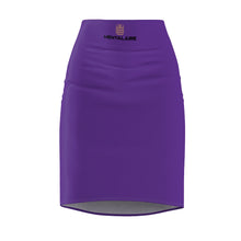 Load image into Gallery viewer, MENTALAIRE Women&#39;s Purple Pencil Skirt