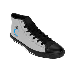 I C WORTH Women's Light Grey High-top Sneakers