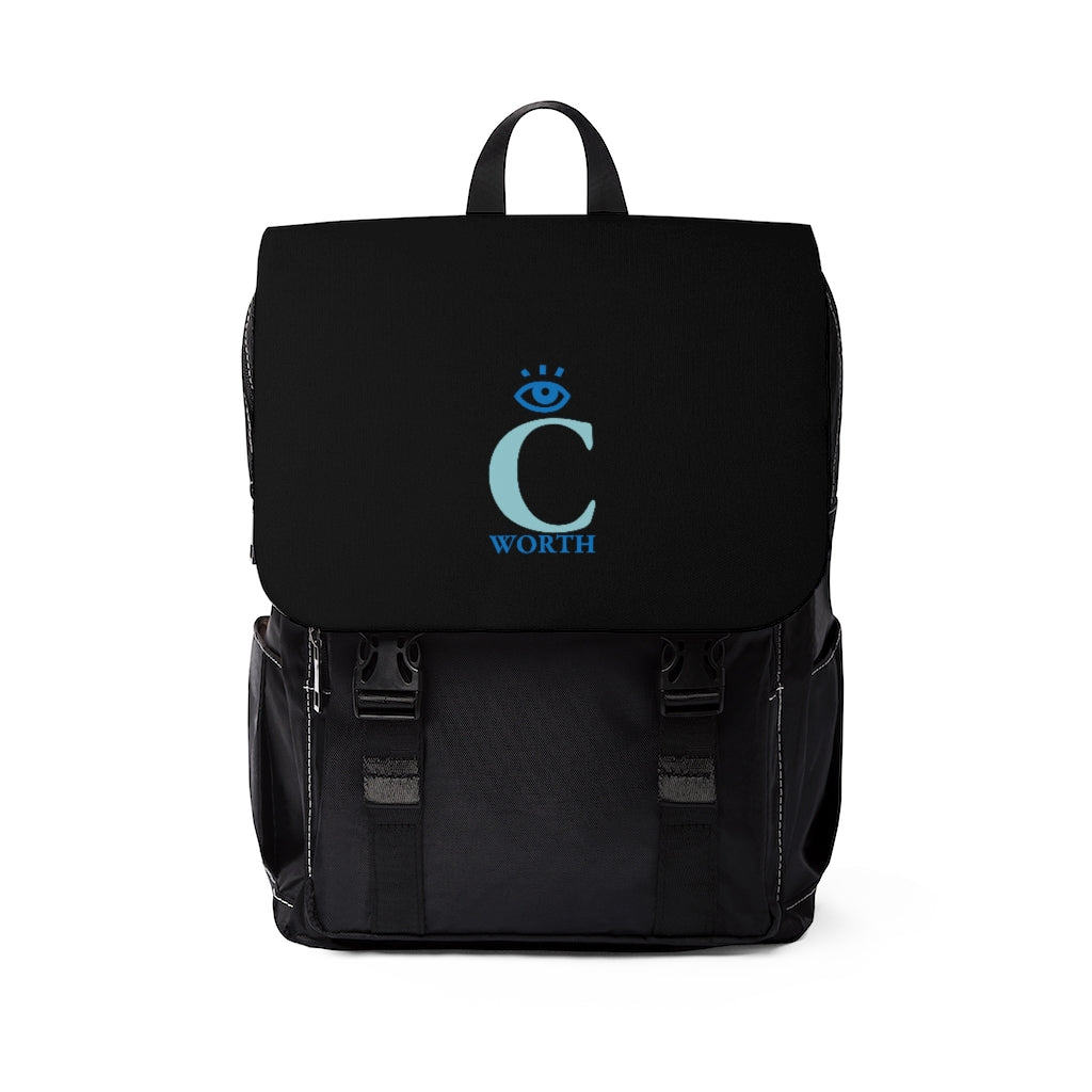 I C Worth Casual Shoulder Black Backpack