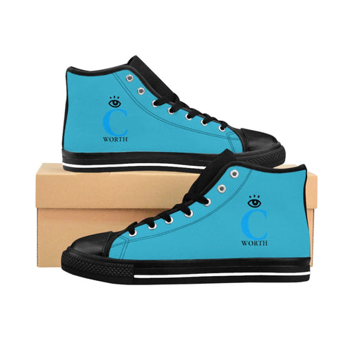 I C WORTH Women's Aqua High-top Sneakers