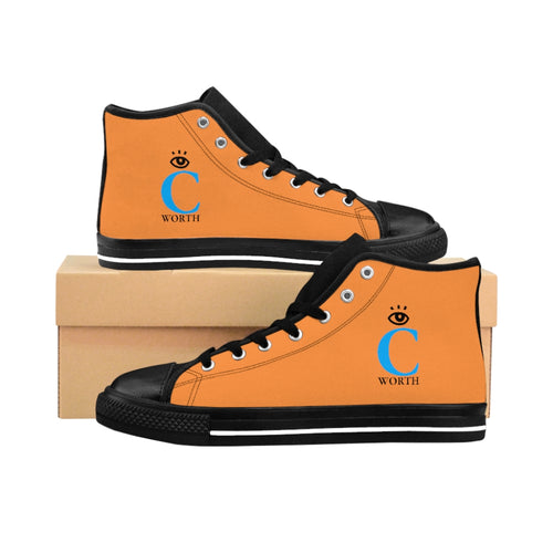 I C WORTH Women's Orange High-top Sneakers
