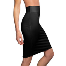 Load image into Gallery viewer, MENTALAIRE Women&#39;s Black Pencil Skirt