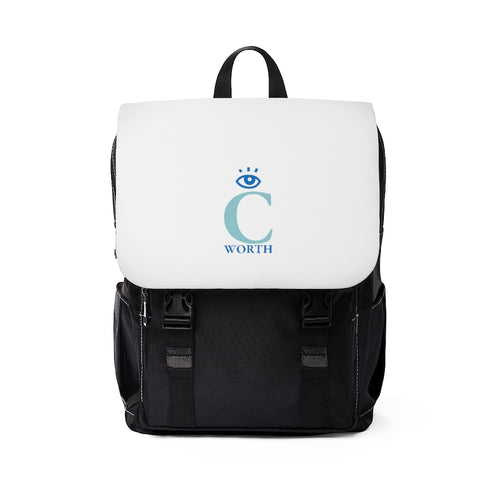 I C Worth Casual Shoulder White Backpack