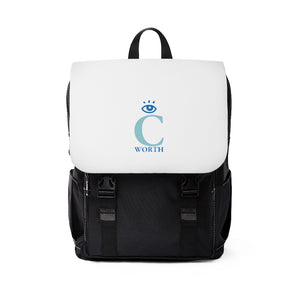 I C Worth Casual Shoulder White Backpack