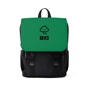 Think BIG Unisex Green Casual Shoulder Backpack