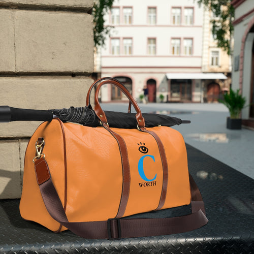 I C WORTH Waterproof Orange Travel Bag