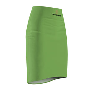 MENTALAIRE Women's Mint Green Pencil Skirt