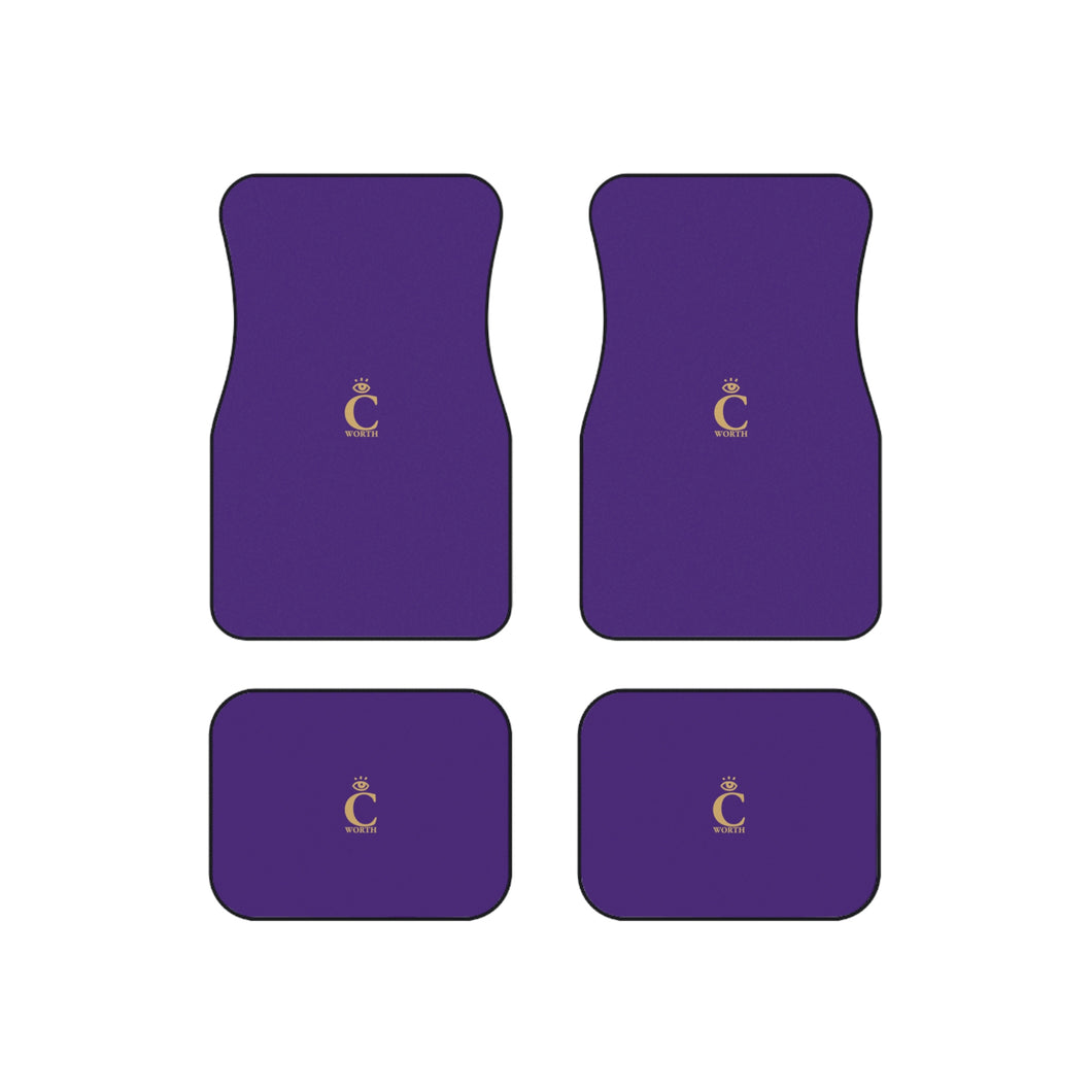 I C WORTH Purple Mats (Set of 4)