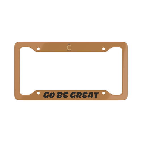 I C WORTH Tan License Plate Frame
