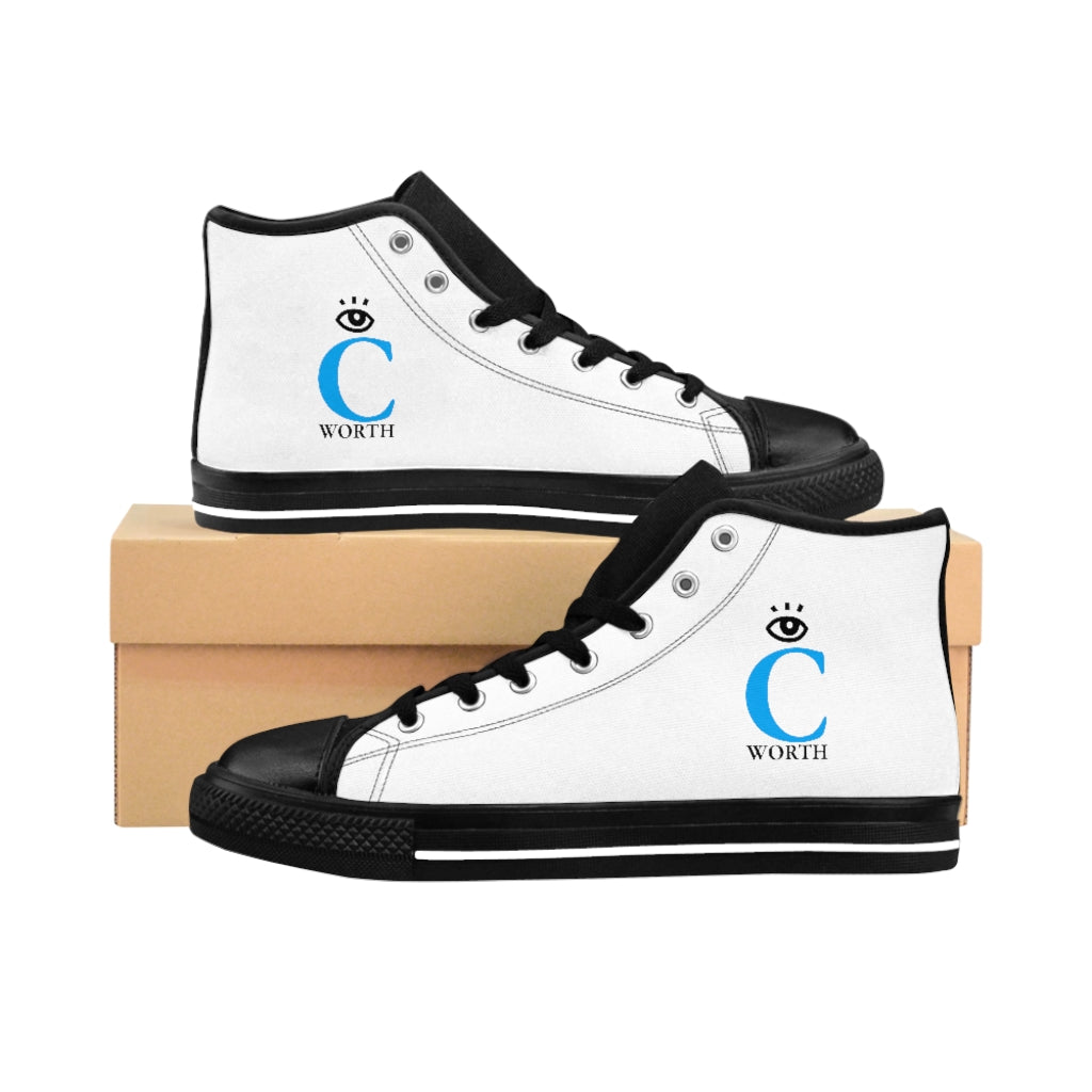 I C WORTH Women's White High-top Sneakers