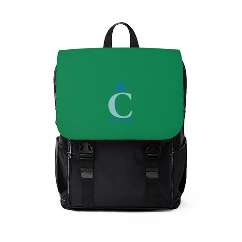 I C Worth Casual Shoulder Green Backpack