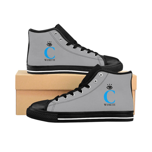 I C WORTH Women's Grey High-top Sneakers