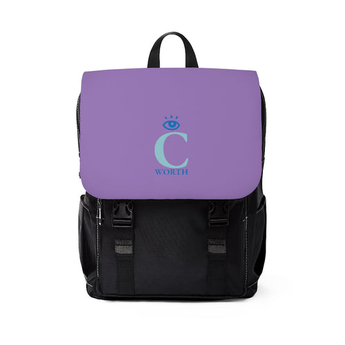 I C Worth Casual Shoulder Grape Backpack