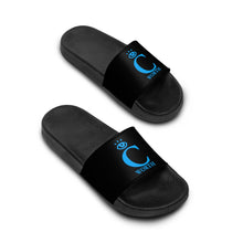 Load image into Gallery viewer, I C WORTH Women&#39;s Black Slide Sandals