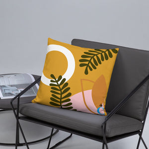 Abstract Buttercup Pillow