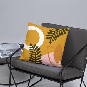 Abstract Buttercup Pillow