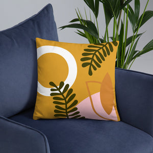 Abstract Buttercup Pillow