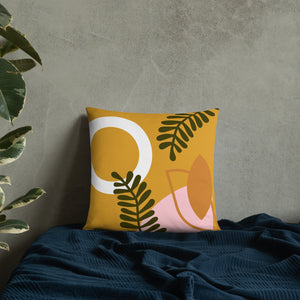 Abstract Buttercup Pillow