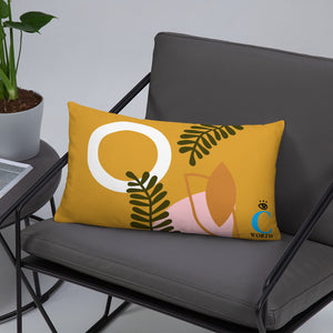 Abstract Buttercup Pillow