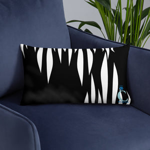 Black Tall Grass Pillow