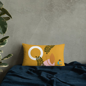 Abstract Buttercup Pillow