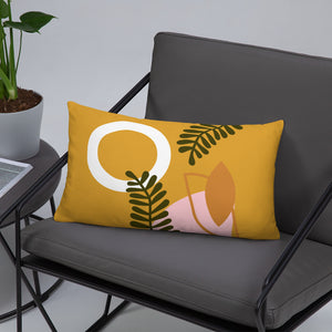 Abstract Buttercup Pillow