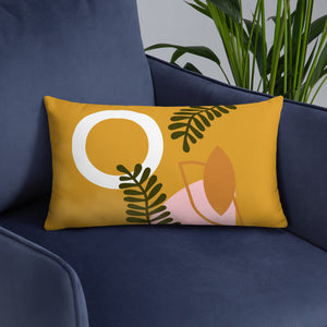 Abstract Buttercup Pillow