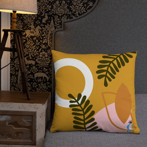 Abstract Buttercup Pillow