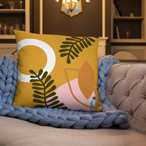 Abstract Buttercup Pillow