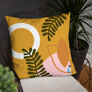 Abstract Buttercup Pillow