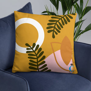 Abstract Buttercup Pillow