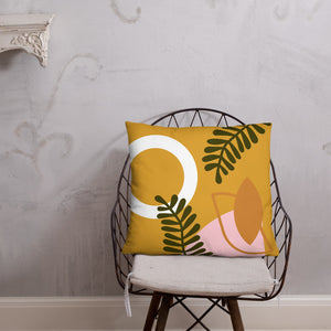 Abstract Buttercup Pillow