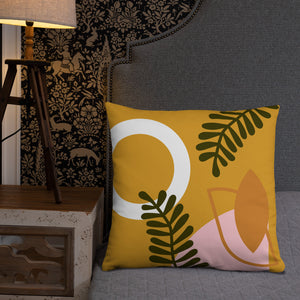 Abstract Buttercup Pillow