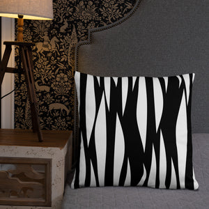 Black Tall Grass Pillow