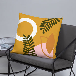 Abstract Buttercup Pillow