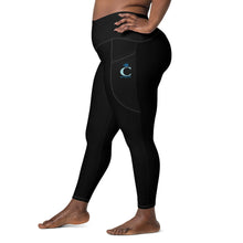 Load image into Gallery viewer, I C WORTH Black Leggings with pockets