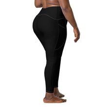 Load image into Gallery viewer, I C WORTH Black Leggings with pockets