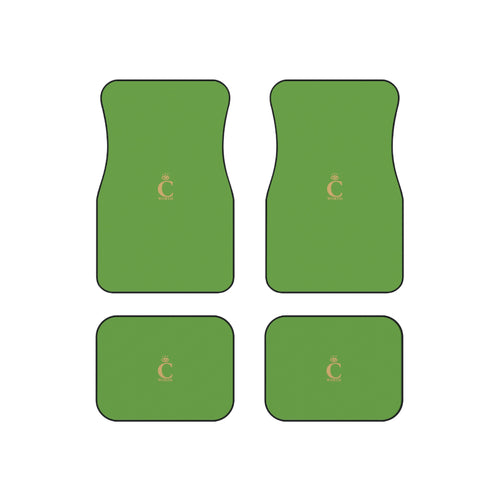 I C WORTH Green Car Mats (Set of 4)