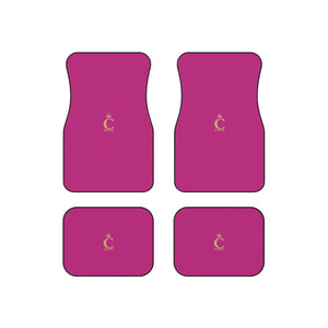 I C WORTH Pink Car Mats (Set of 4)