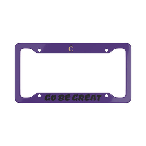 I C WORTH Purple License Plate Frame