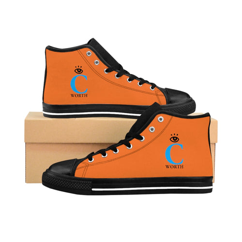 I C WORTH Women's Texas Orange High-top Sneakers
