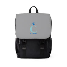 Load image into Gallery viewer, I C Worth Casual Shoulder Grey Backpack